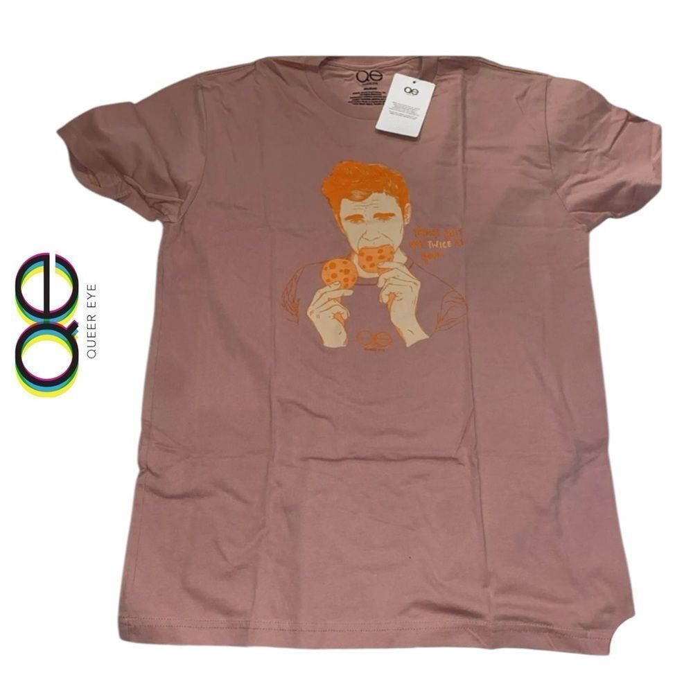 NWT Queer Eye Twice as Good Pink Tee T-Shirt Shirt M